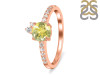 Lemon Quartz & White Topaz Ring LEM-RDR-2303.