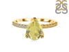 Lemon Quartz & White Topaz Ring LEM-RDR-2860.