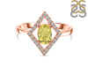 Lemon Quartz & White Topaz Ring LEM-RR-134.