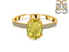 Lemon Quartz & White Topaz Ring LEM-RR-207.
