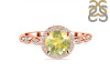 Lemon Quartz & White Topaz Ring LEM-RR-267.