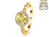 Lemon Quartz & White Topaz Ring LEM-RR-267.