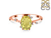 Lemon Quartz & White Topaz Ring LEM-RR-318.