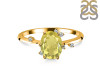 Lemon Quartz & White Topaz Ring LEM-RR-318.