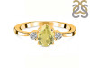 Lemon Quartz & White Topaz Ring LEM-RR-335.