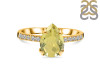 Lemon Quartz & White Topaz Ring LEM-RR-344A.