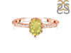 Lemon Quartz & White Topaz Ring LEM-RR-35.