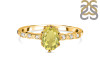 Lemon Quartz & White Topaz Ring LEM-RR-35.