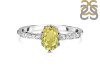 Lemon Quartz & White Topaz Ring LEM-RR-35.