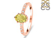 Lemon Quartz & White Topaz Ring LEM-RR-35.