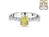 Lemon Quartz & White Topaz Ring LEM-RR-419D.