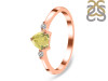 Lemon Quartz & White Topaz Ring LEM-RR-425.