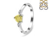 Lemon Quartz & White Topaz Ring LEM-RR-425.