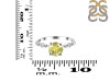 Lemon Quartz & White Topaz Ring LEM-RR-426.