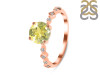 Lemon Quartz & White Topaz Ring LEM-RR-426.