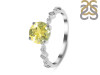Lemon Quartz & White Topaz Ring LEM-RR-426.