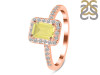 Lemon Quartz & White Topaz Ring LEM-RR-432.