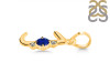 Lapis & White Topaz Alphabet J Pendant LLP-RDA-10.