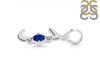 Lapis & White Topaz Alphabet J Pendant LLP-RDA-10.