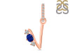 Lapis & White Topaz Alphabet V Pendant LLP-RDA-100.