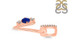 Lapis & White Topaz Alphabet V Pendant LLP-RDA-100.