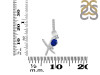 Lapis & White Topaz Alphabet X Pendant LLP-RDA-102.