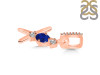 Lapis & White Topaz Alphabet X Pendant LLP-RDA-102.