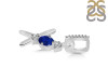 Lapis & White Topaz Alphabet X Pendant LLP-RDA-102.