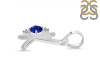 Lapis & White Topaz Alphabet K Pendant LLP-RDA-11.