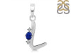 Lapis & White Topaz Alphabet L Pendant LLP-RDA-12.