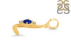 Lapis & White Topaz Alphabet L Pendant LLP-RDA-12.