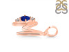 Lapis & White Topaz Alphabet M Pendant LLP-RDA-13.