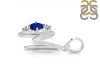 Lapis & White Topaz Alphabet M Pendant LLP-RDA-13.