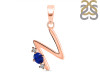 Lapis & White Topaz Alphabet N Pendant LLP-RDA-14.