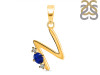 Lapis & White Topaz Alphabet N Pendant LLP-RDA-14.