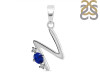 Lapis & White Topaz Alphabet N Pendant LLP-RDA-14.