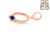 Lapis & White Topaz Alphabet O Pendant LLP-RDA-15.