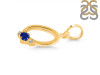 Lapis & White Topaz Alphabet O Pendant LLP-RDA-15.