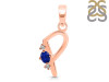 Lapis & White Topaz Alphabet P Pendant LLP-RDA-16.