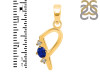 Lapis & White Topaz Alphabet P Pendant LLP-RDA-16.