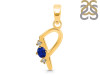 Lapis & White Topaz Alphabet P Pendant LLP-RDA-16.