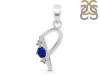 Lapis & White Topaz Alphabet P Pendant LLP-RDA-16.