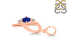 Lapis & White Topaz Alphabet P Pendant LLP-RDA-16.