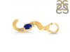 Lapis & White Topaz Alphabet S Pendant LLP-RDA-19.