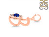 Lapis & White Topaz Alphabet B Pendant LLP-RDA-2.