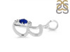 Lapis & White Topaz Alphabet B Pendant LLP-RDA-2.