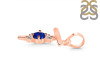 Lapis & White Topaz Alphabet T Pendant LLP-RDA-20.