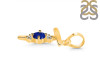 Lapis & White Topaz Alphabet T Pendant LLP-RDA-20.