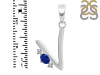 Lapis & White Topaz Alphabet V Pendant LLP-RDA-22.