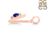 Lapis & White Topaz Alphabet V Pendant LLP-RDA-22.